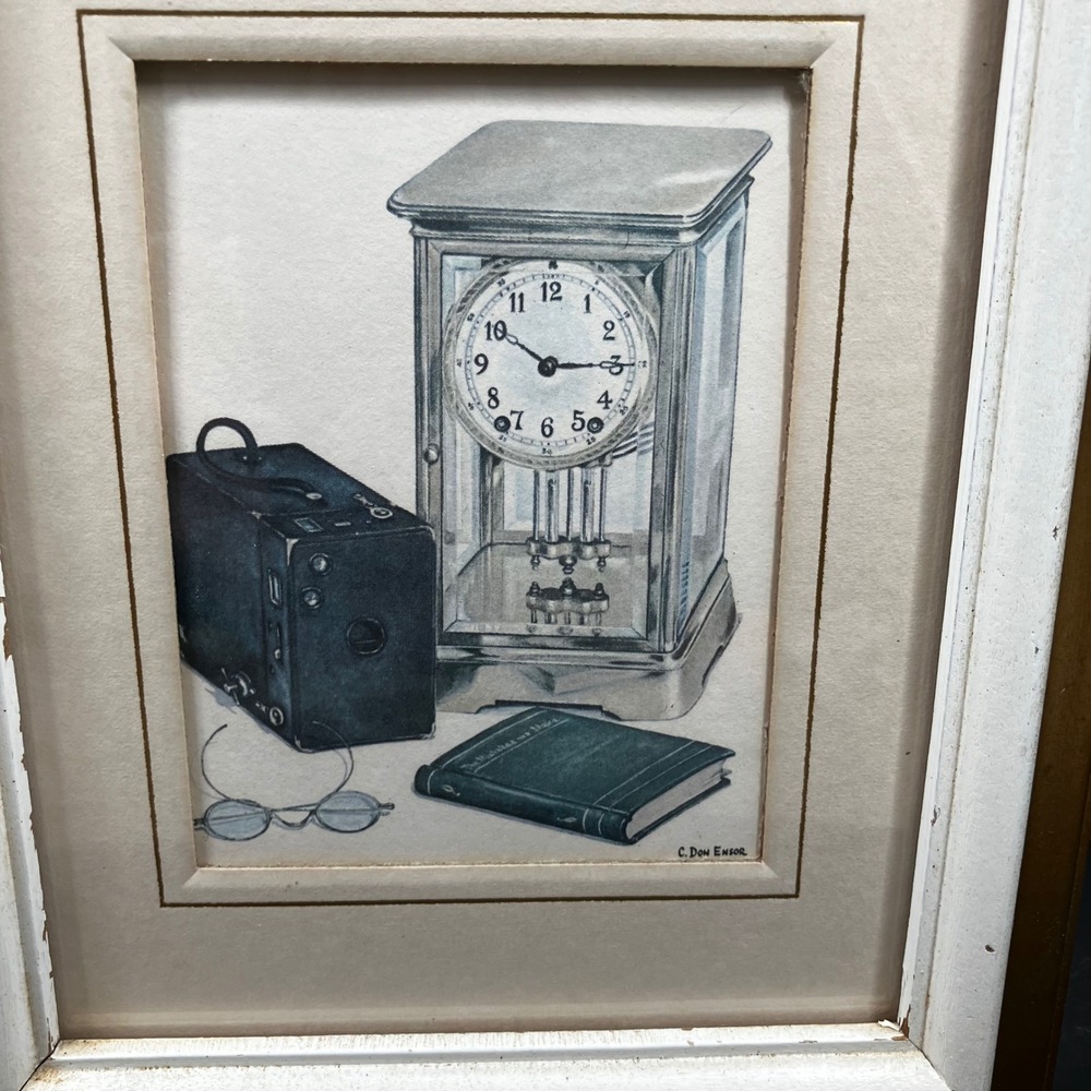 Vintage Cape Shore Framed Note Cards Triptych - Henk Bos & Don Ensor Still Life - Picture 8 of 16
